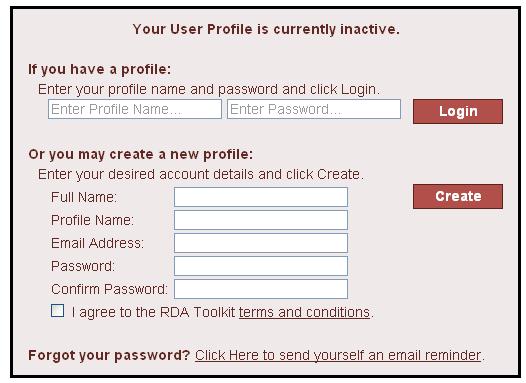 Logging In And Creating Profiles